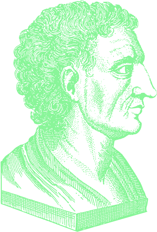 Stylised image of philosopher